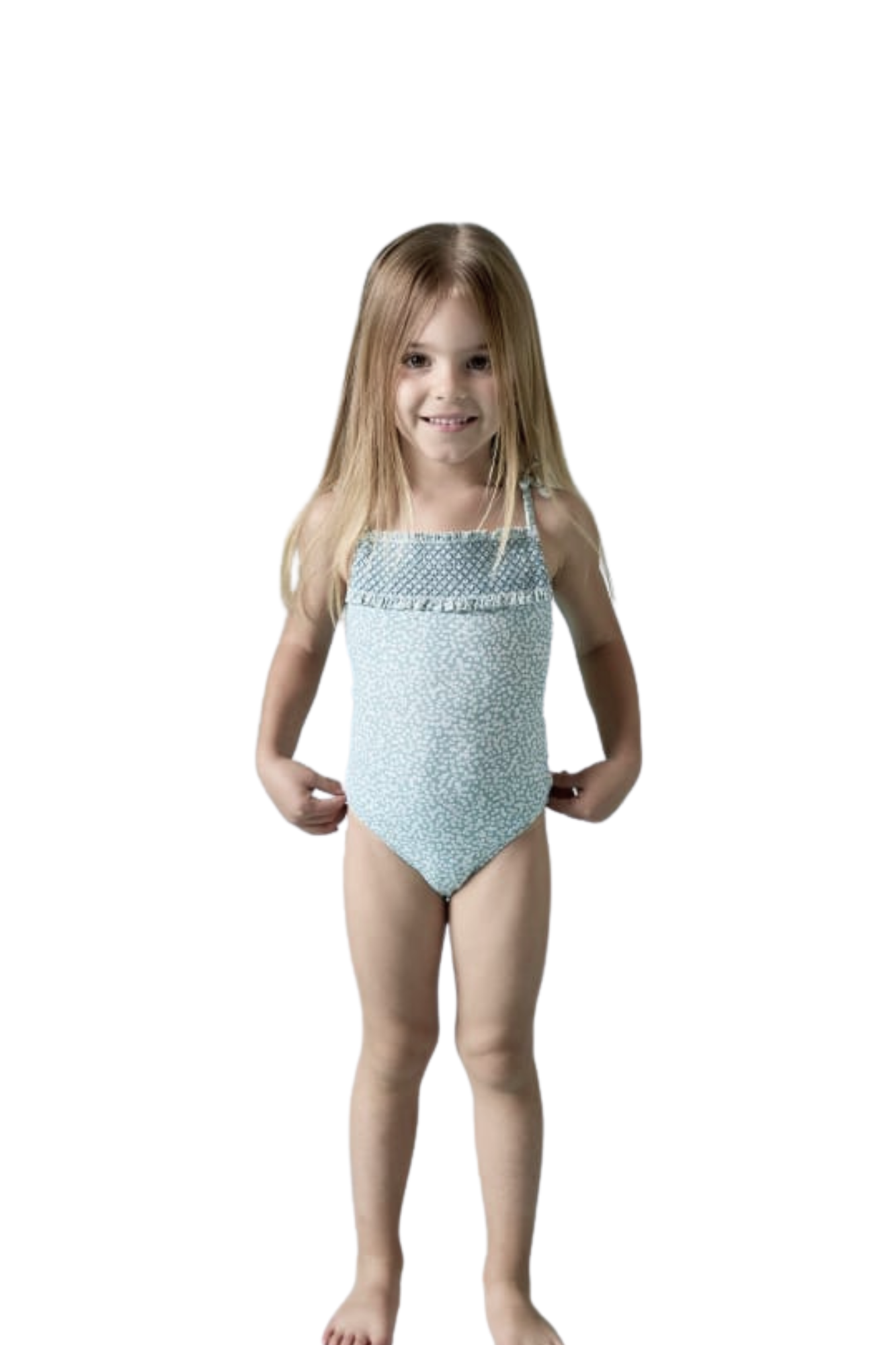 TRAJE DE BAÑO NIÑA PICNIC VERDE