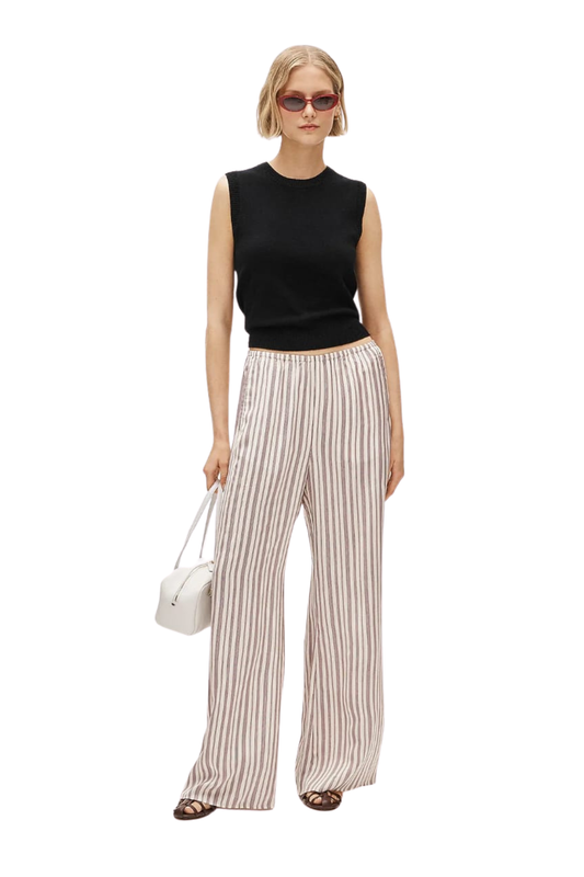 COSMO PANT NATURAL BURGUNDY