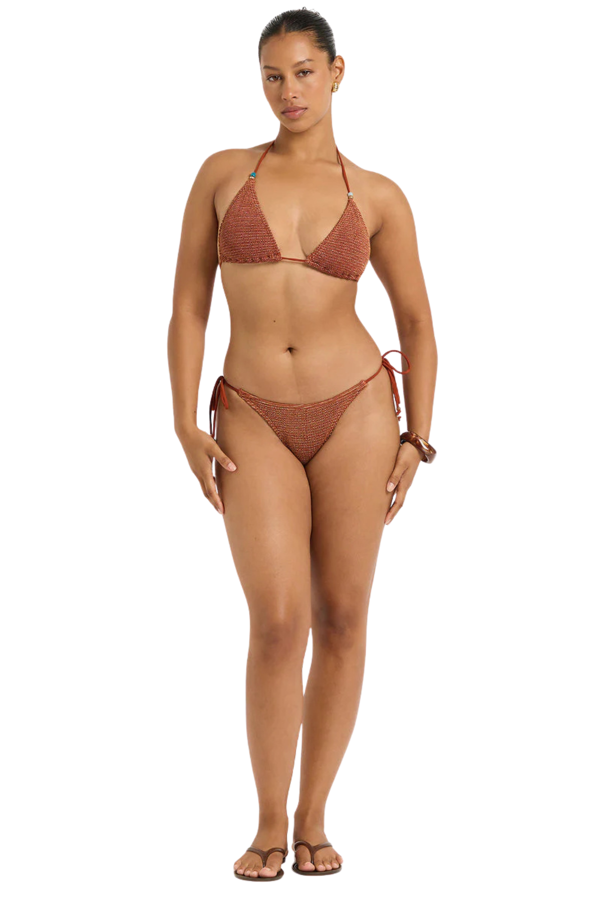 BIKINI BEADED TRI GINGER