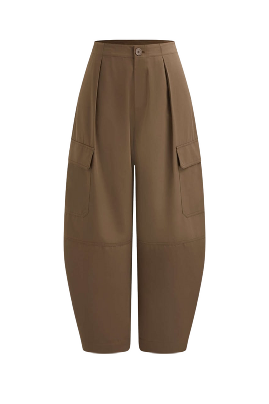 PLEATED CARGO PANTS