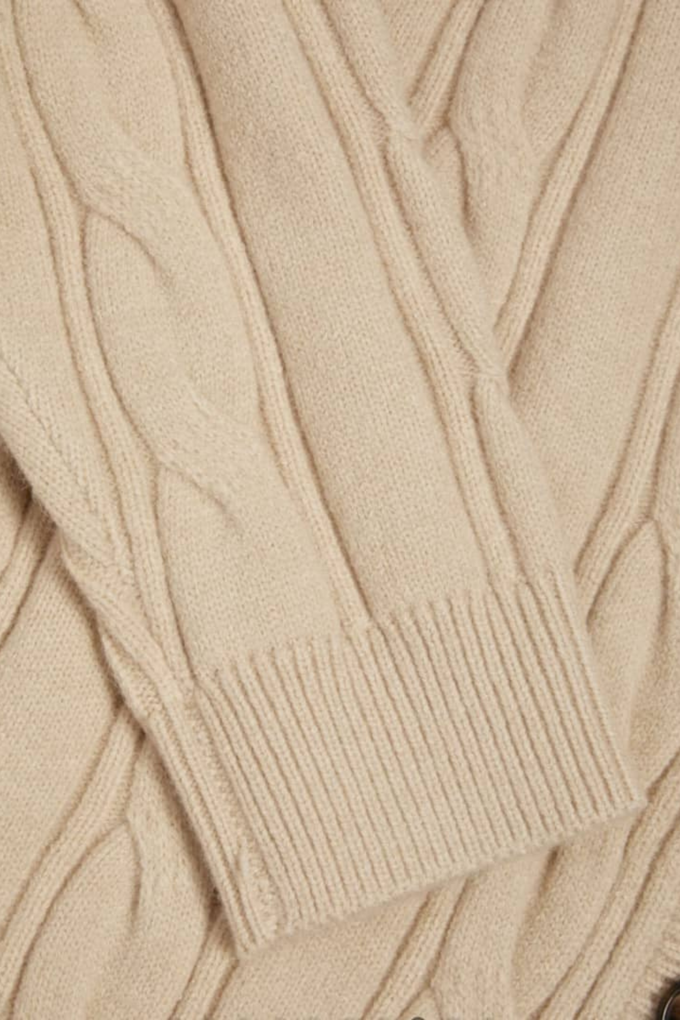 KNIT V-NECK CARDIGAN KHAKI