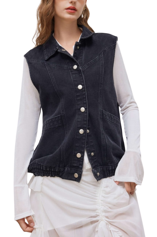 DENIM JACKET VEST