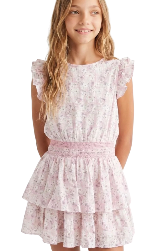 MARIGOT DRESS IN BLUSH MEADOW PINK