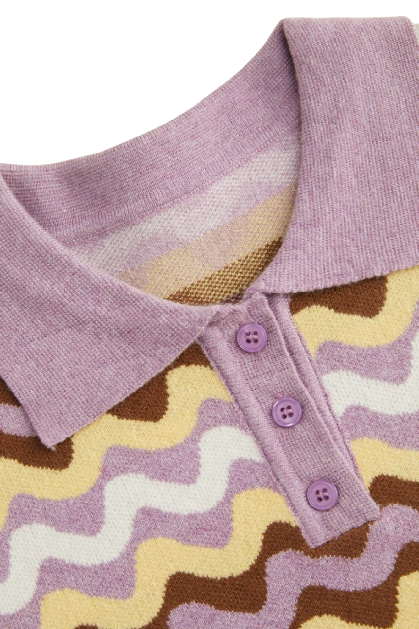 KNIT POLO WAVE VIOLET