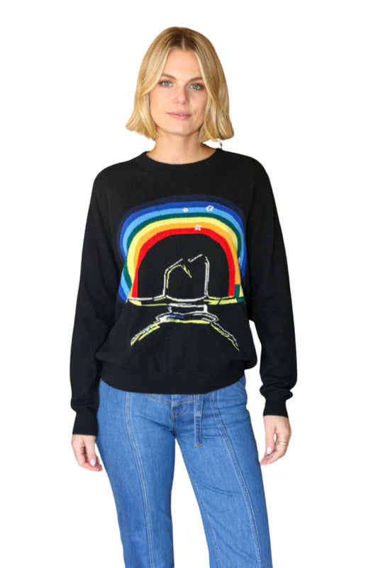 RAINBOW COWBOY CASHMERE SWEATER