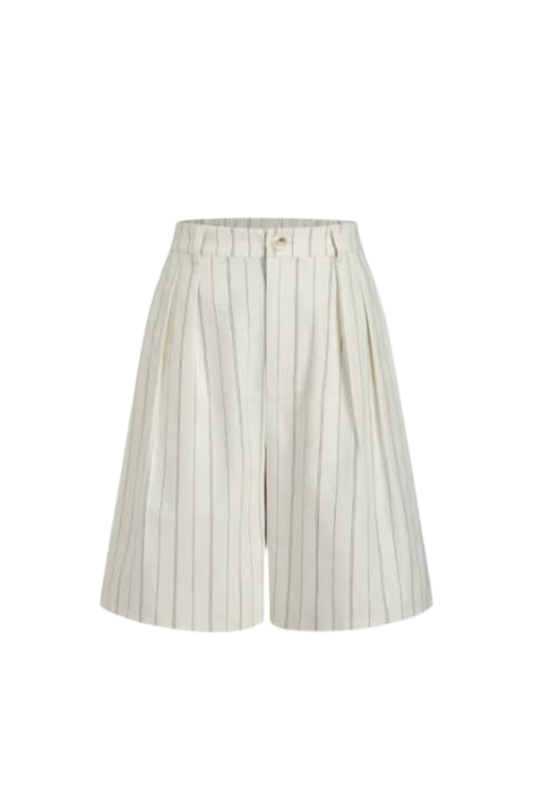 STRIPE POCKET BERMUDA SHORTS