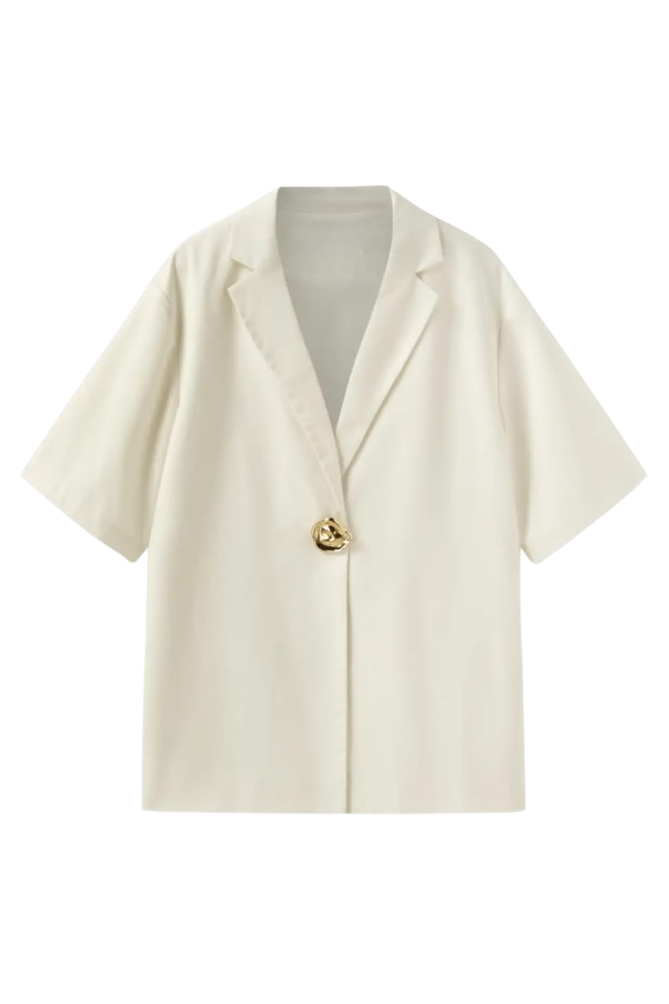 LINEN OVERSIZED BEIGE BLAZER