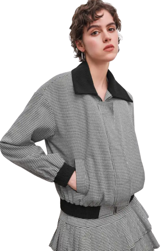 HOUDSTOOTH OVERSIZED JACKET