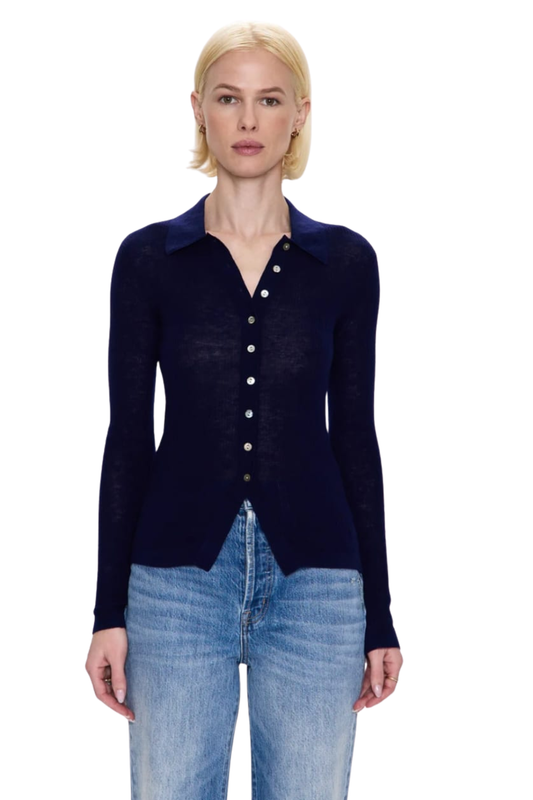 FITTED CARDIGAN NAVY