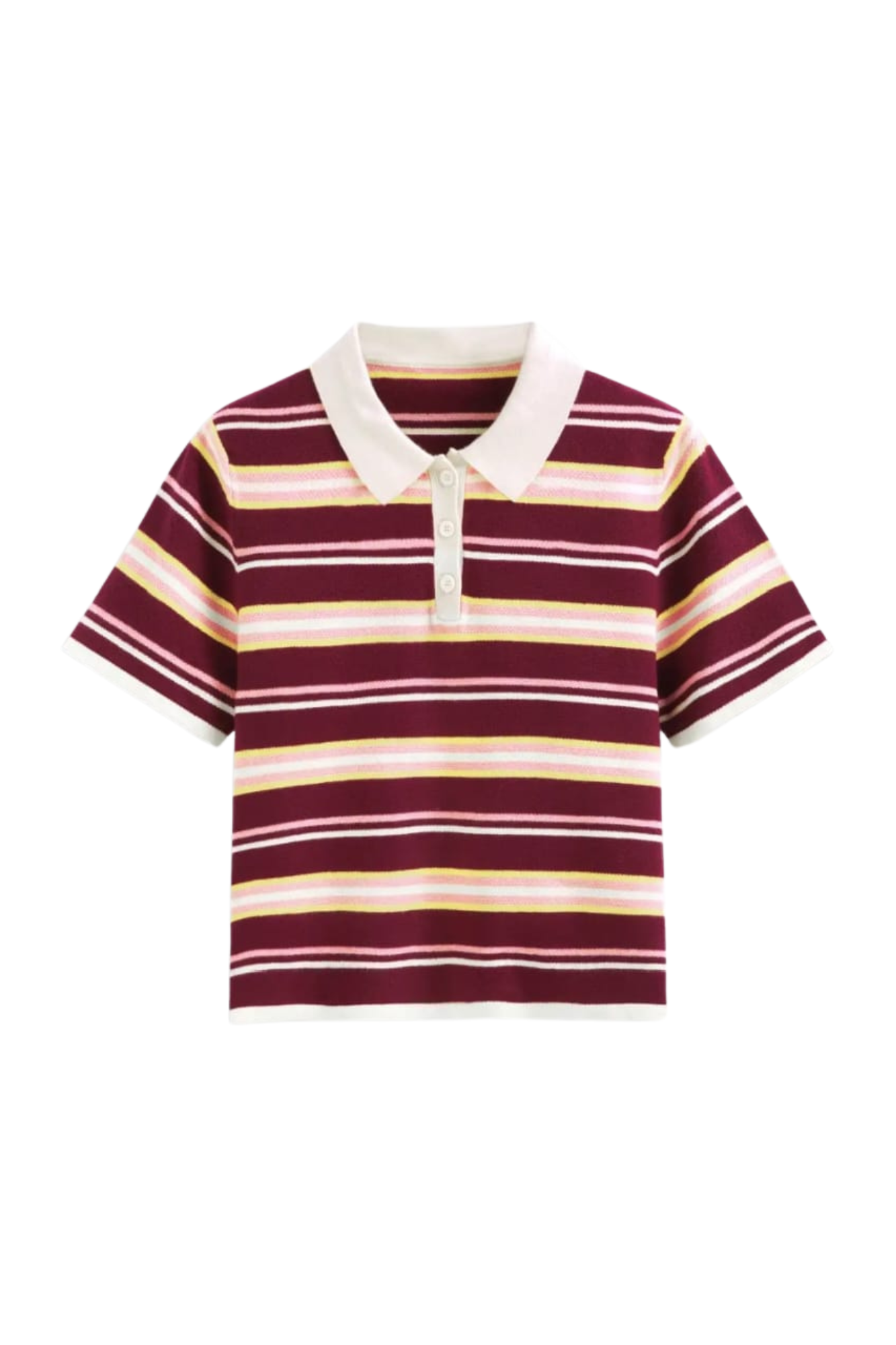 KNIT POLO TOP