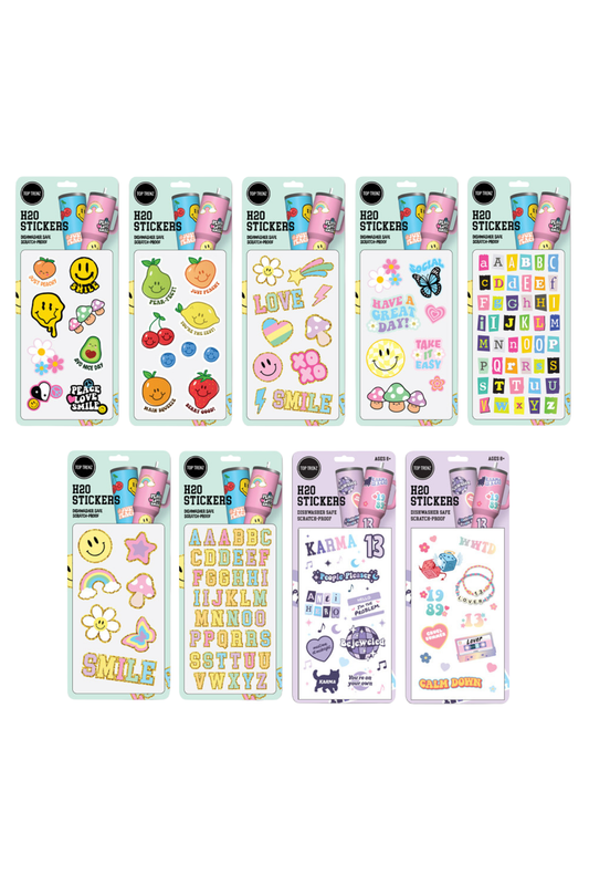 H2O FLASK VINYL WATERPROOF STICKER PACKS