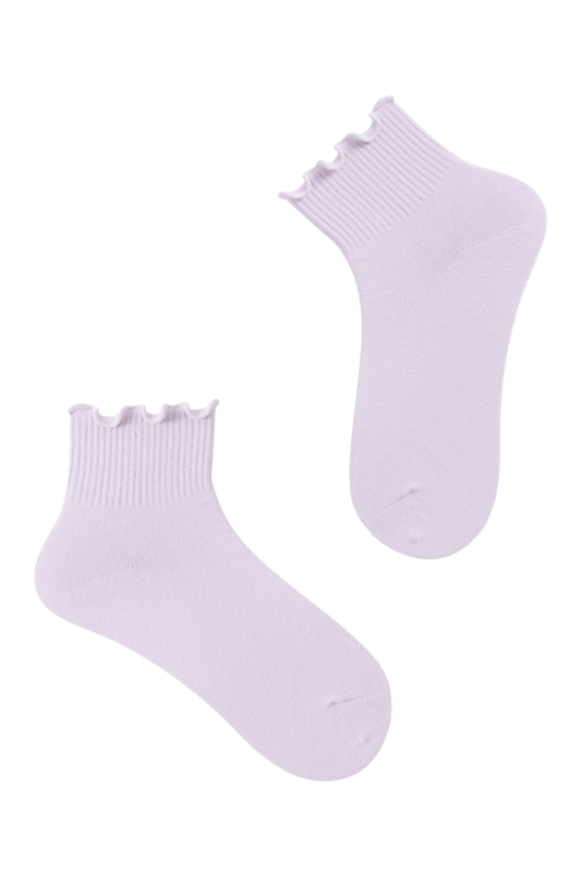 RUFFLE LILAC SOCKS