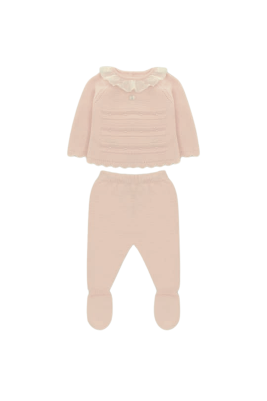 CONJUNTO PUNTO ROSA EMPOLVADO