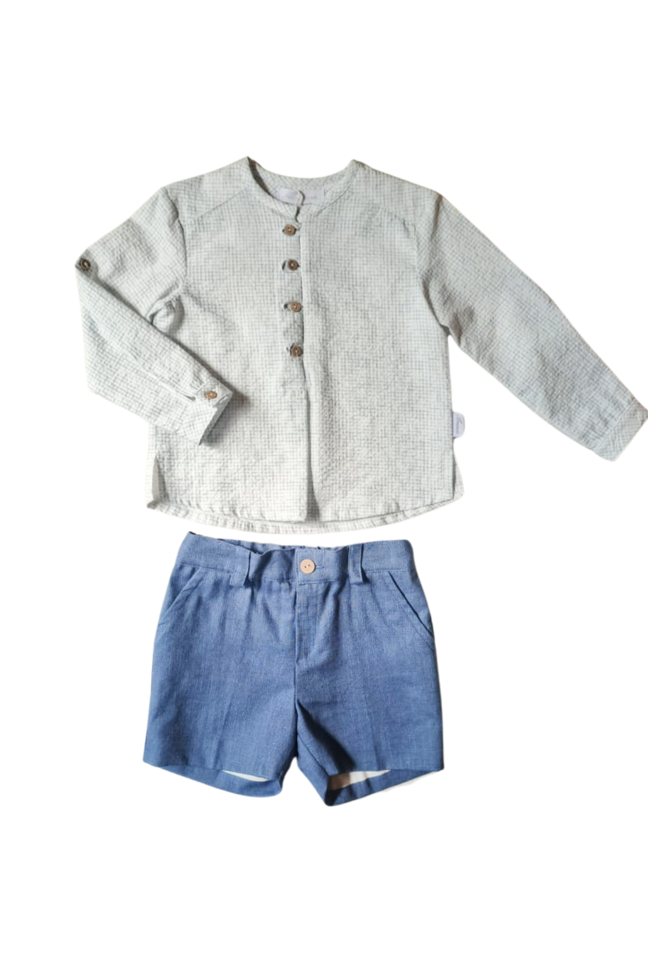 CONJUNTO MANGA LARGA WINNIPEG AZUL EMPOLVADO