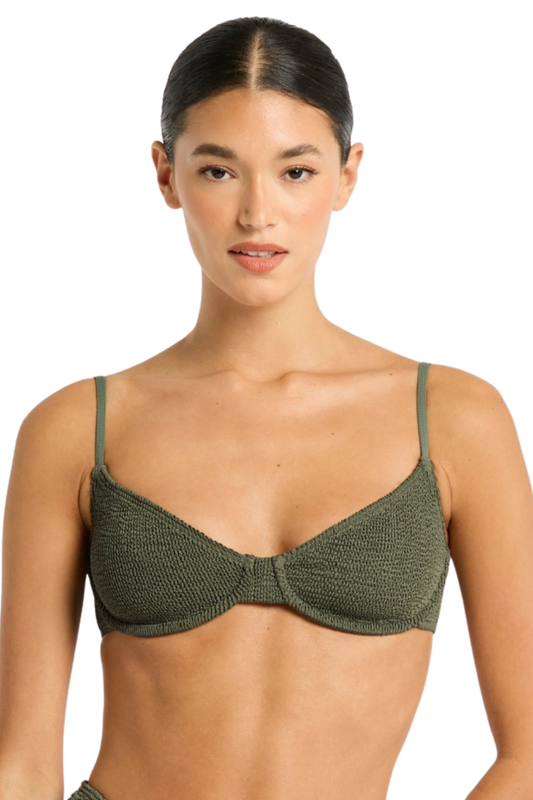 SCENE BRIEF/GRACIE BALCONETTE - KHAKI ECO