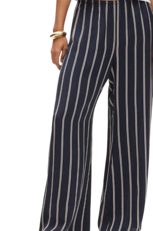 COSMO PANT IN STRIPE NAVY