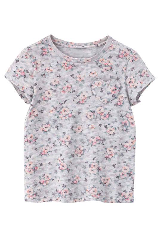 T-SHIRT & SKIRT IN BLUSH MEADOW