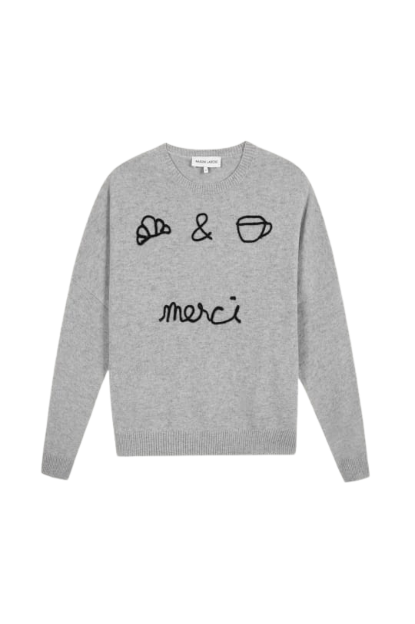 BUZELIN CAFE CROISSANT MERCI LIGHT HEATHER GREY