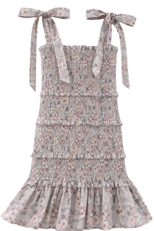 REINE DRESS IN BLUSH MEADOW