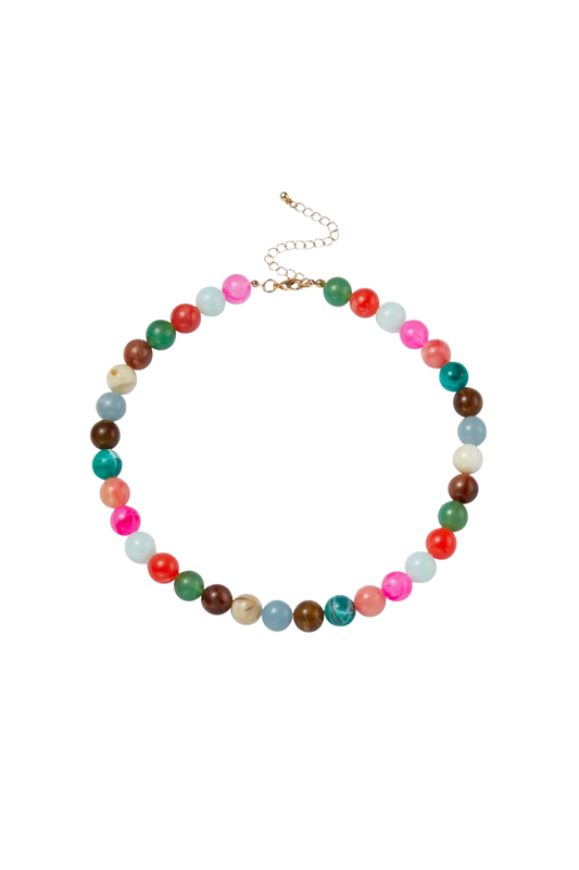 BEADED MULTICOLOR NECKLACE