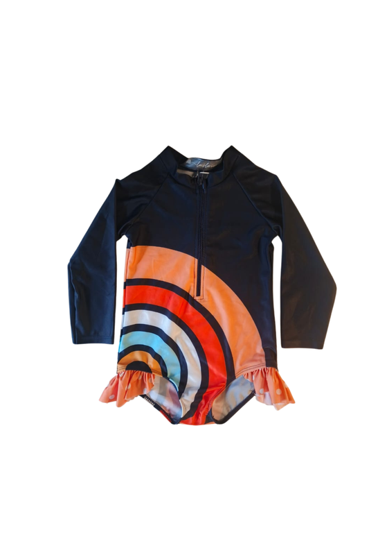 TRAJE DE BAÑO MANGA LARGA AZUL